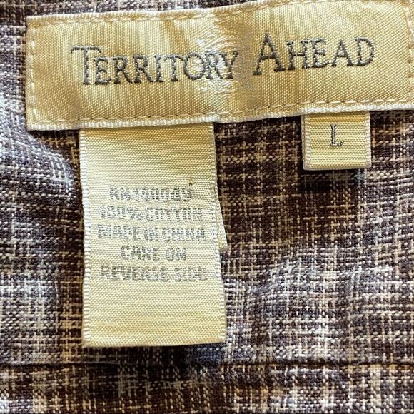 The Territory Ahead Long Sleeve Button Down Shirt Size Large - Picture 3 of 11